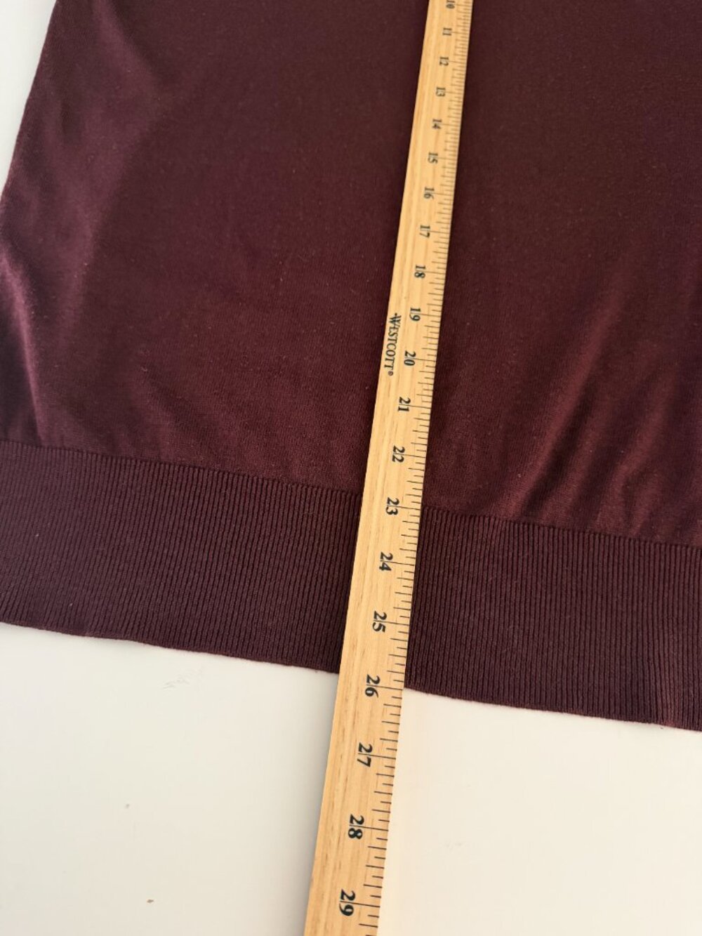 All Saints Crewneck Sweater - Large - Burgundy - Picture 7 of 12
